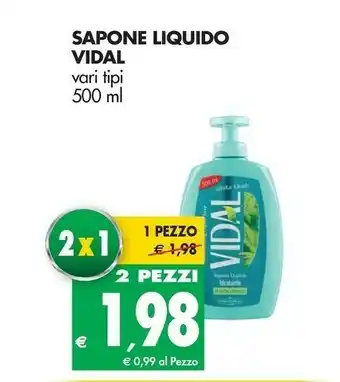 Tigros Vidal Sapone liquido offerta
