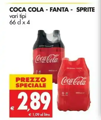 Tigros Fanta Coca cola zero offerta
