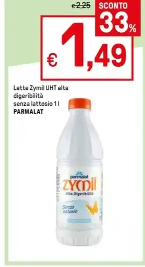 Iper La Grande Latte Zymil UHT alta digeribilità senza lattosio 1 l PARMALAT offerta