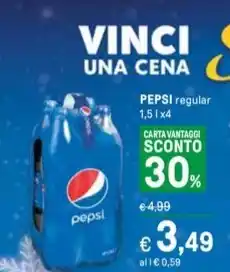 Iper La Grande PEPSI regular 1,5 lx4 offerta