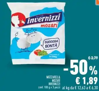 MOZZARELLA MOZARI INVERNIZZI conf. 100 g x 3 pezzi