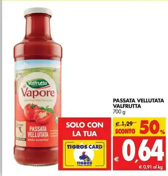 Tigros Valfrutta Passata di pomodoro offerta