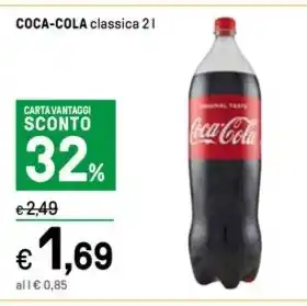 Iper La Grande COCA-COLA classica 2 l offerta