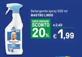 Detergente spray 500 ml MASTRO LINDO