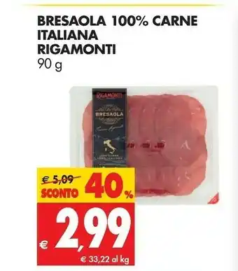 Tigros Rigamonti Bresaola offerta