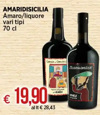 AMARIDISICILIA Amaro/liquore vari tipi 70 cl