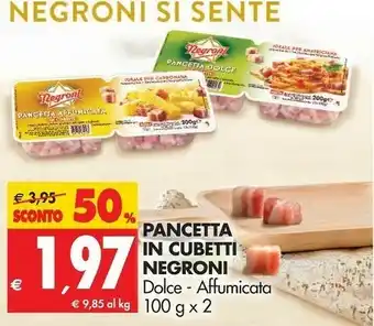 Tigros Negroni Pancetta offerta