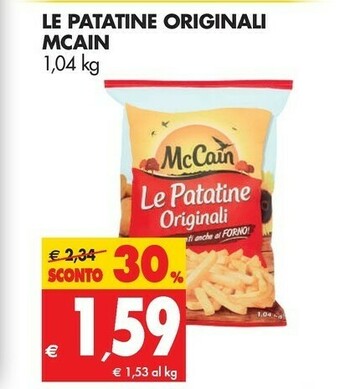 Tigros Mccain Patatine offerta