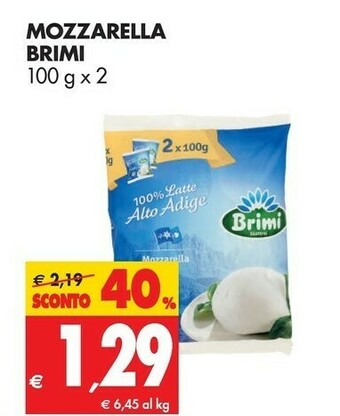 Tigros Brimi Mozzarella offerta