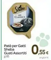 Carrefour Sheba Pate Per Gatti Gusti Assortiti offerta