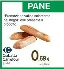 Carrefour Carrefour Ciabatta offerta