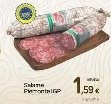 Carrefour Salame Piemonte Igp offerta