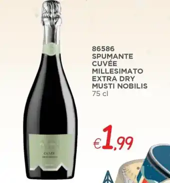 SPUMANTE CUVÉE MILLESIMATO EXTRA DRY MUSTI NOBILIS 75 cl