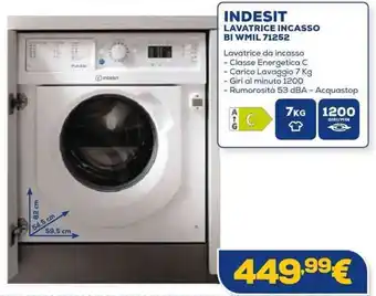 Euronics INDESIT LAVATRICE INCASSO BI WMIL 71252 offerta