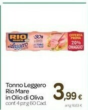 Carrefour Rio Mare Tonno Leggero In Olio Di Oliva offerta