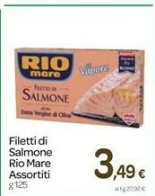 Carrefour Rio Mare Filetto Di Salmone Al Naturale offerta