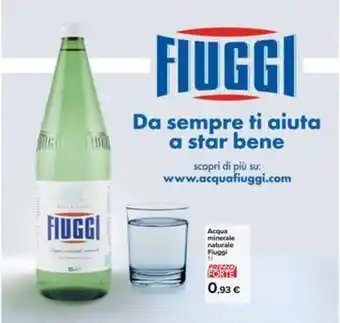 Carrefour Iper Acqua minerale naturale Fiuggi 1 l offerta