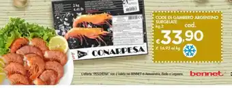 Bennet CODE DI GAMBERO ARGENTINO SURGELATE kg 2 offerta
