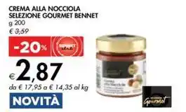Bennet CREMA ALLA NOCCIOLA SELEZIONE GOURMET BENNET g 200 offerta