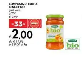 Bennet COMPOSTA DI FRUTTA BENNET BIO offerta