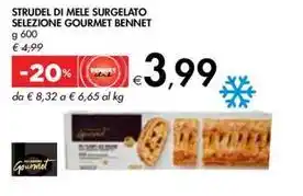 Bennet STRUDEL DI MELE SURGELATO SELEZIONE GOURMET BENNET offerta