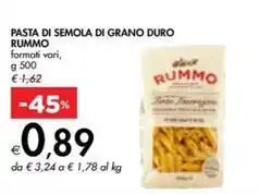Bennet PASTA DI SEMOLA DI GRANO DURO RUMMO offerta