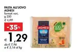 Bennet PASTA ALL'UOVO AGNESI formati vari offerta