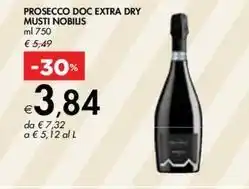 Bennet PROSECCO DOC EXTRA DRY MUSTI NOBILIS offerta