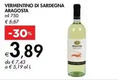 Bennet VERMENTINO DI SARDEGNA ARAGOSTA offerta