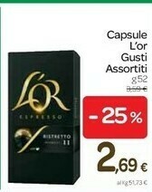 Carrefour L'or Capsule offerta