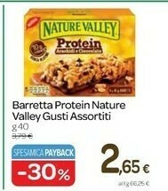 Carrefour Nature valley Protein Peanut&Chocolate 40 G(ml) offerta