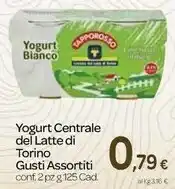 Carrefour Centrale Del Latte Di Torino - Yogurt Intero Bianco 250 G(ml) offerta