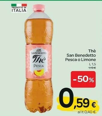 Carrefour San Benedetto Thè Al Limone 1500 G(ml) offerta