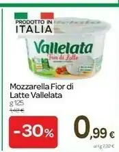 Carrefour Vallelata Mozzarella Fior Di Latte offerta