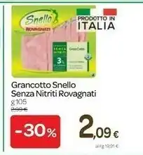 Carrefour Rovagnati Gran Cotto Snello 105 G(ml) offerta