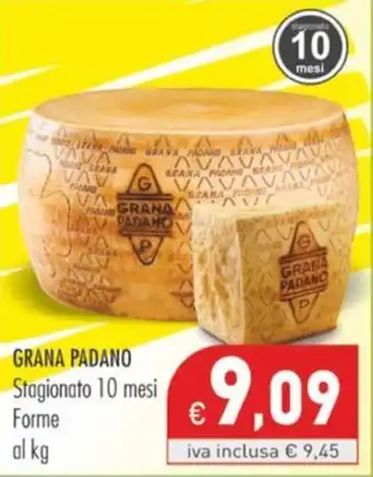 Cash & Carry Grossy GRANA PADANO Stagionato 10 mesi Forme offerta