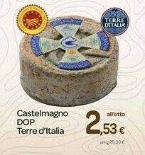 Carrefour Terre d'Italia Castelmagno Dop offerta