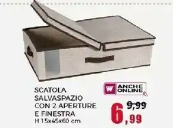 Happy Casa Scatola Salvaspazio Con 2 Aperture E Finestra offerta