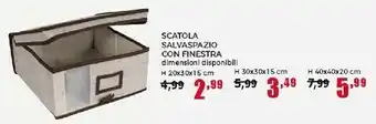 Happy Casa Scatola Salvaspazio Con Finestra offerta