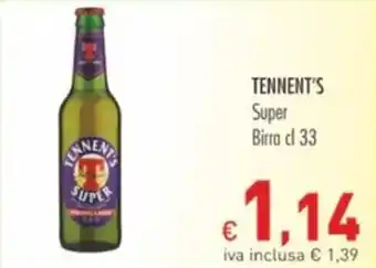 Cash & Carry Grossy TENNENT'S Super Birra cl 33 offerta