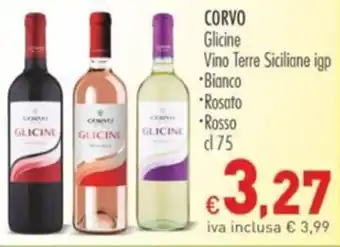 CORVO Glicine Vino Terre Siciliane igp cl 75