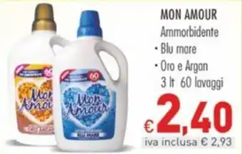 MON AMOUR Ammorbidente 3 It 60 lavaggi