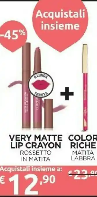 Ipersoap Very Matte Lip Crayon Rossetto In Matita offerta