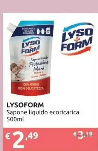 Ipersoap Lysoform Sapone Liquido Ecoricarica offerta