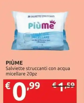 Ipersoap Piume Salviette Struccanti Con Acqua Micellare offerta