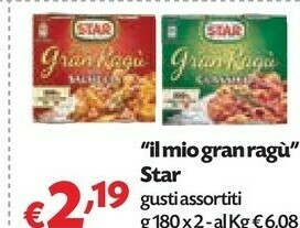 Pam Star Il Mio Gran Ragù Classico 360 G(ml) offerta
