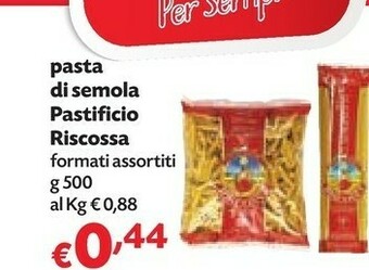 Pam Riscossa Pasta Di Semola 500 G offerta