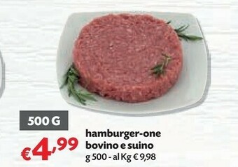 Pam Hamburger-one Bovino E Suino G 500 offerta