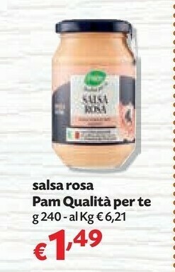 Pam Pam & Panorama - Salsa Rosa Gustosa E Delicata offerta