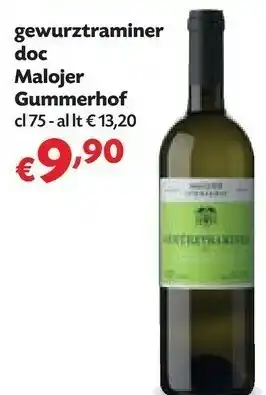Pam Malojer Gummerhof Gewurztraminer Doc 75 Cl offerta